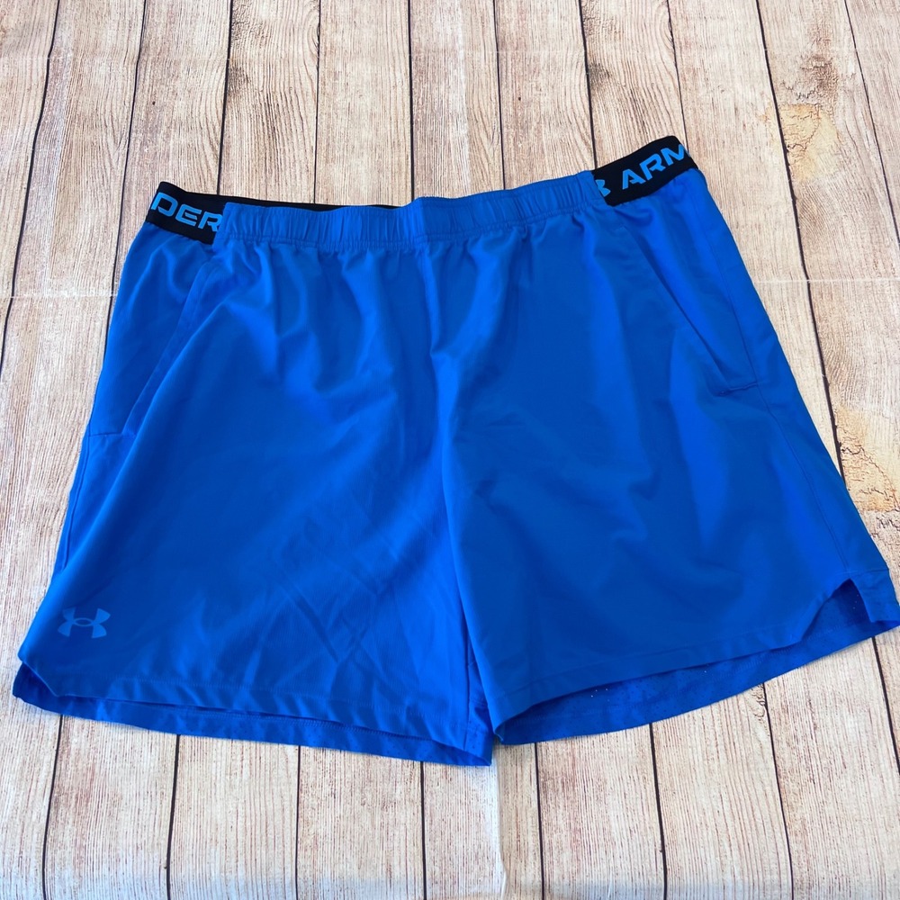 Under Armour Mens Blue Fitted Athletic Training Shorts 2XL